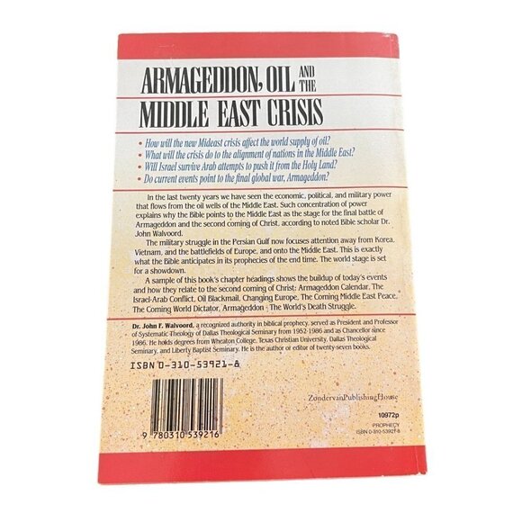 Armageddon, Oil And The Middle East Crisis John F. Walvoord PB 1990 - Picture 2 of 10